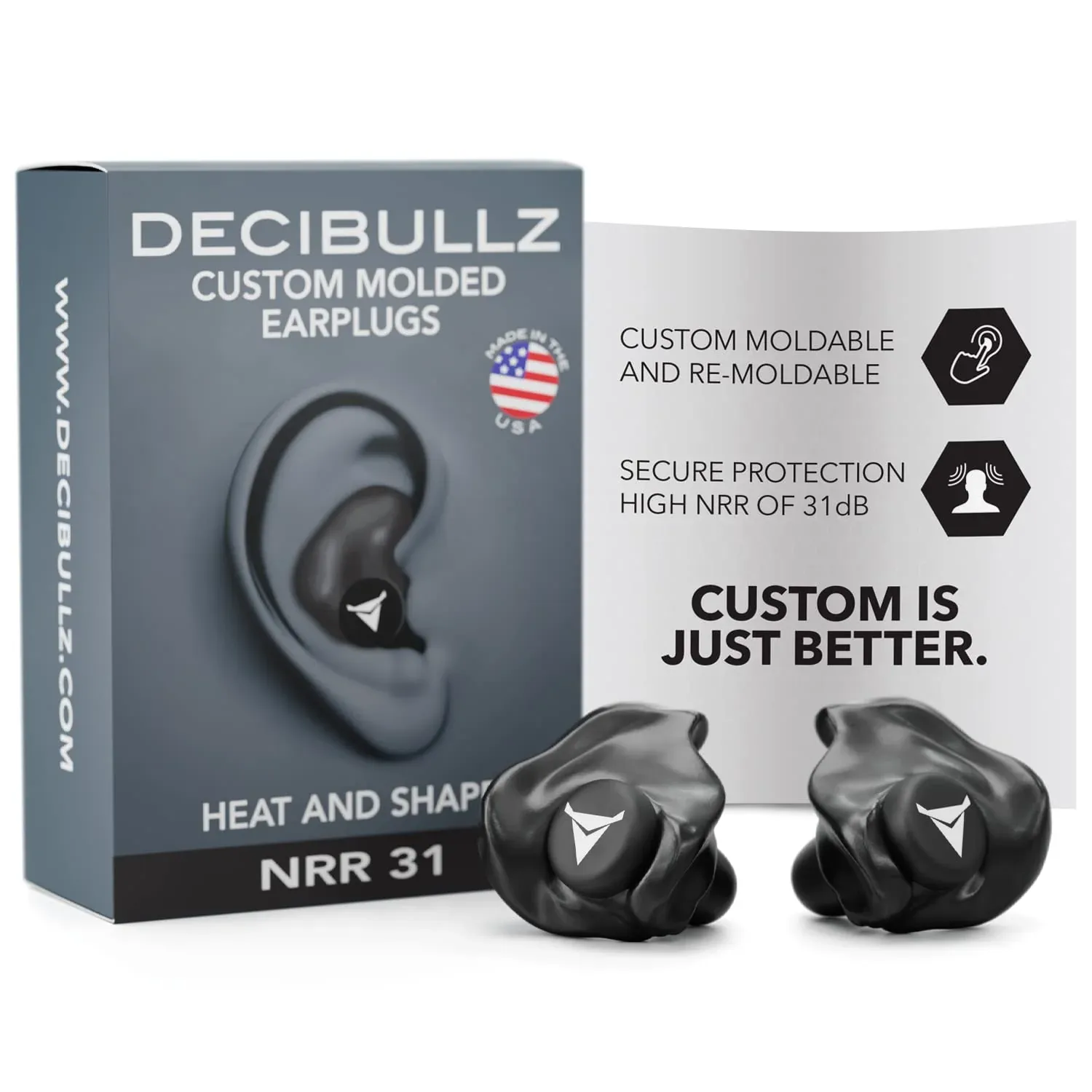 Custom Molded Ear Plugs & Carry Pouch, Decibullz - Image 5