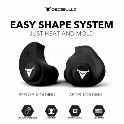Custom Molded Ear Plugs & Carry Pouch, Decibullz - Image 4