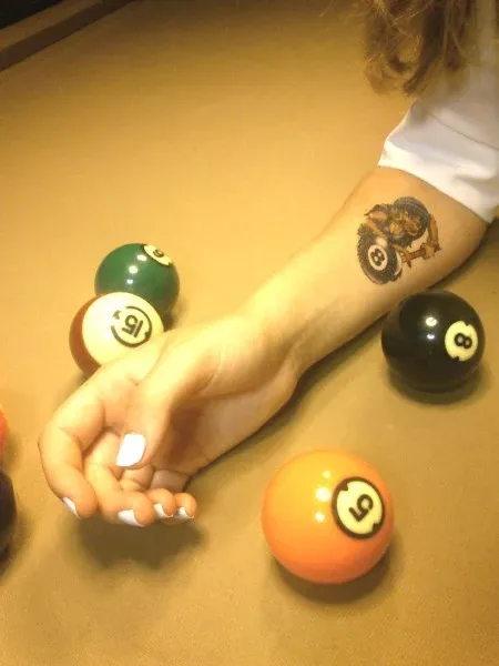8-Ball Girl Tattoo