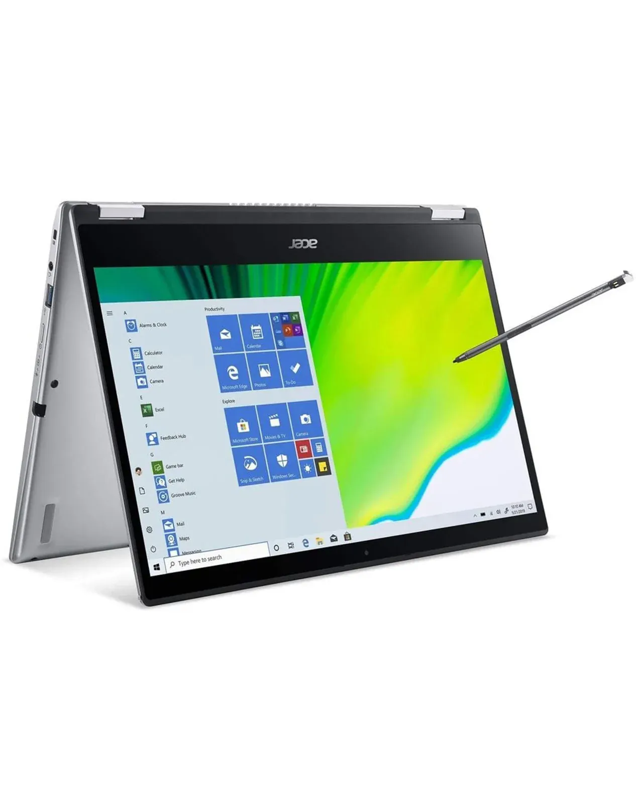 Acer Spin SP314-54N 14-inch i5 10th Gen 8GB 256GB @1.00GHz Windows 11 Home 2 in 1 Touch Screen Laptop With Stylus (Good Pre-Owned)