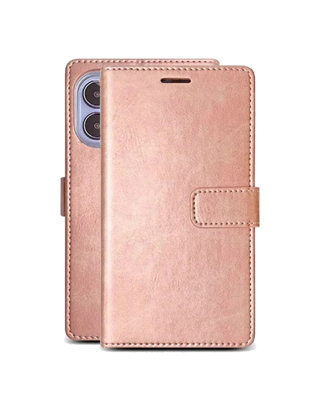 Apple iPhone 16 Pro Wallet Case - Rose Gold