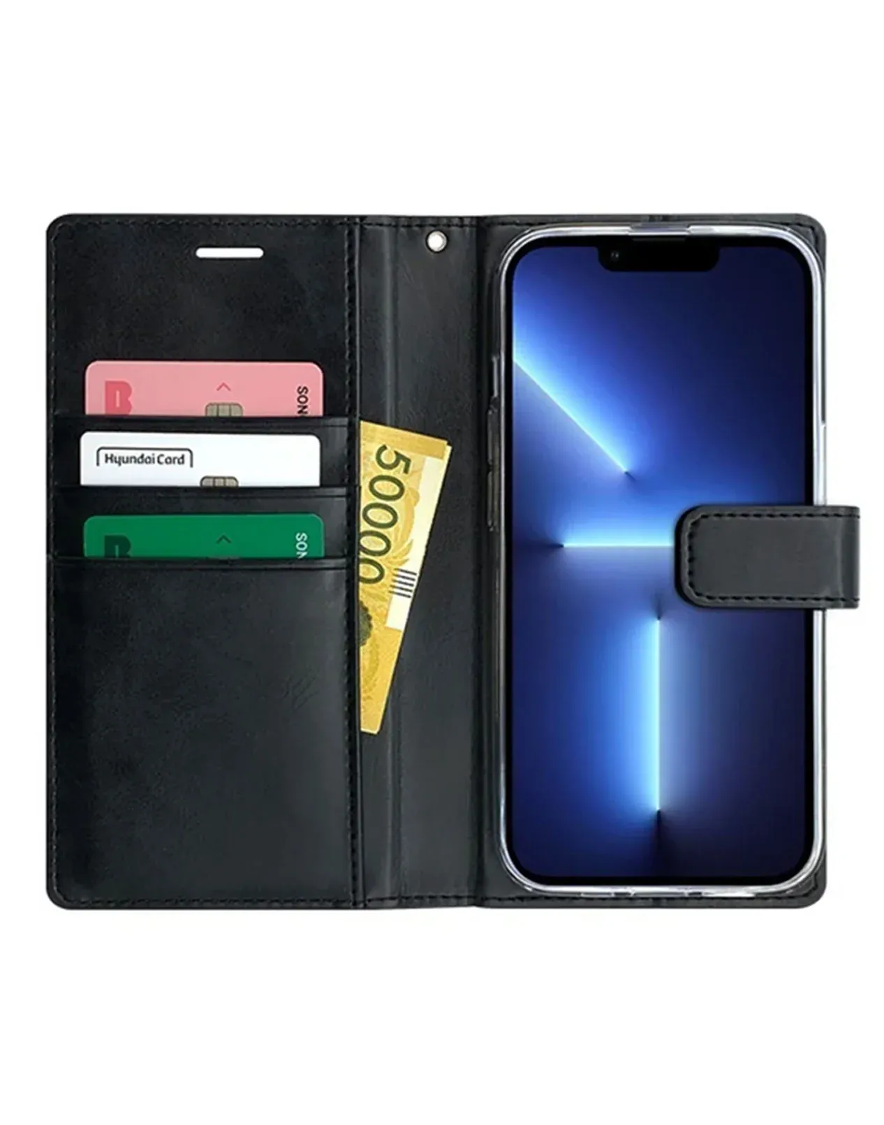 Apple iPhone 16 Wallet Case – Black