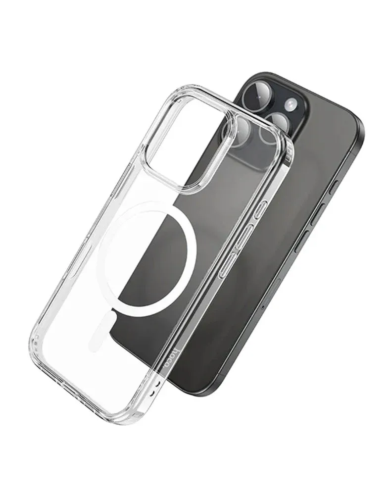 Hoco iPhone 16 Plus Magsafe Clear Case with Air Cushion - Image 3