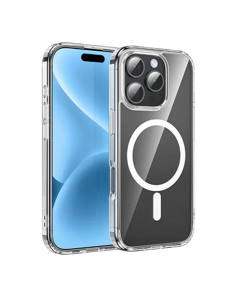 Hoco iPhone 16 Plus Magsafe Clear Case with Air Cushion