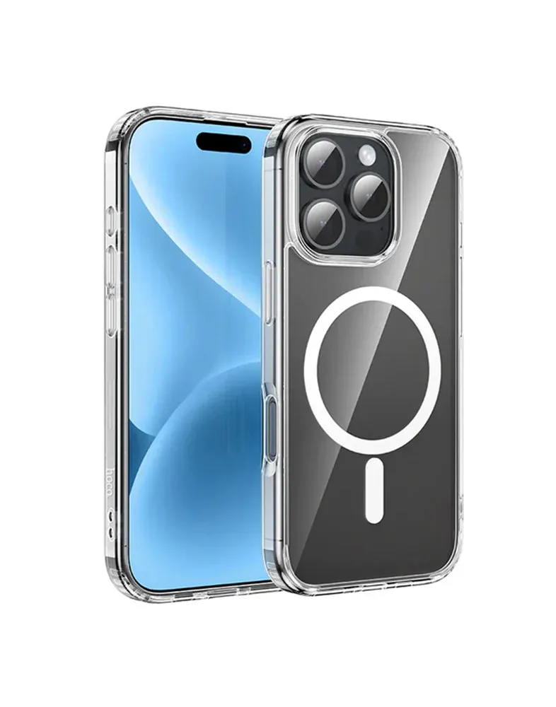 Hoco iPhone 16 Pro Max Magsafe Clear Case with Air Cushion