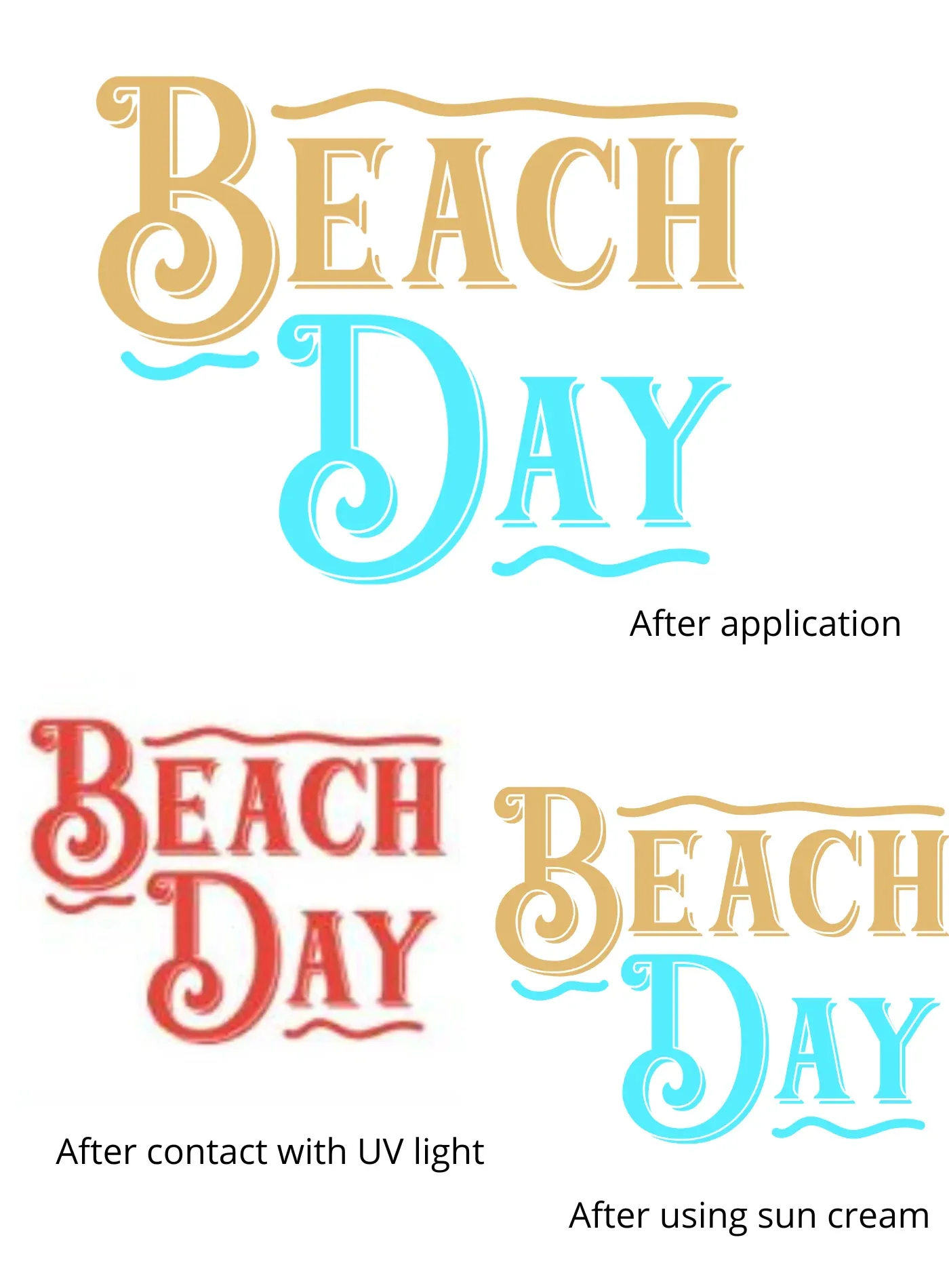 Anti-Burn Temporary Tattoo - Beach Day