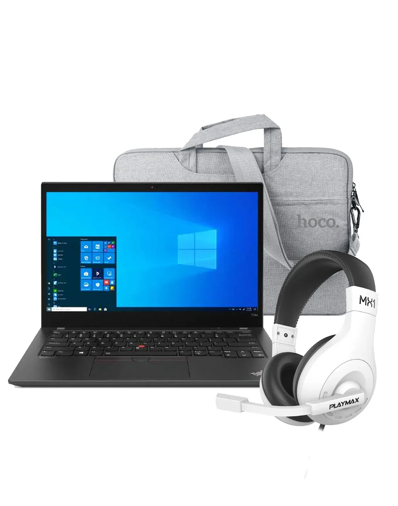 Lenovo ThinkPad T14S Gen 1 14-inch i7 10th Gen 32GB 256GB W11 Pro Touch Screen Laptop (Very Good-Pre-Owned) + Hoco Laptop Bag 15.6-inch + Playmax MX1 Headset (Bundle Deal)