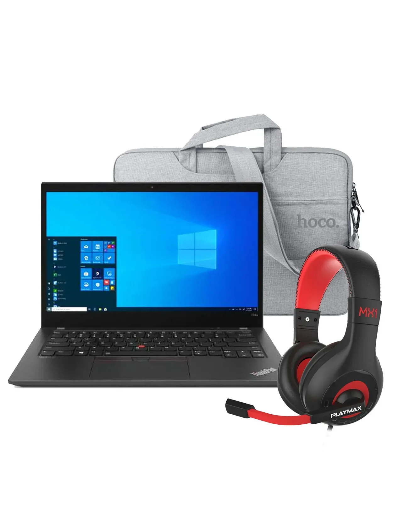 Lenovo ThinkPad T14S Gen 1 14-inch i7 10th Gen 32GB 256GB W10 Pro Touch Screen Laptop (Very Good-Pre-Owned) + Laptop Bag + Playmax MX1 Headset (Bundle Deal)