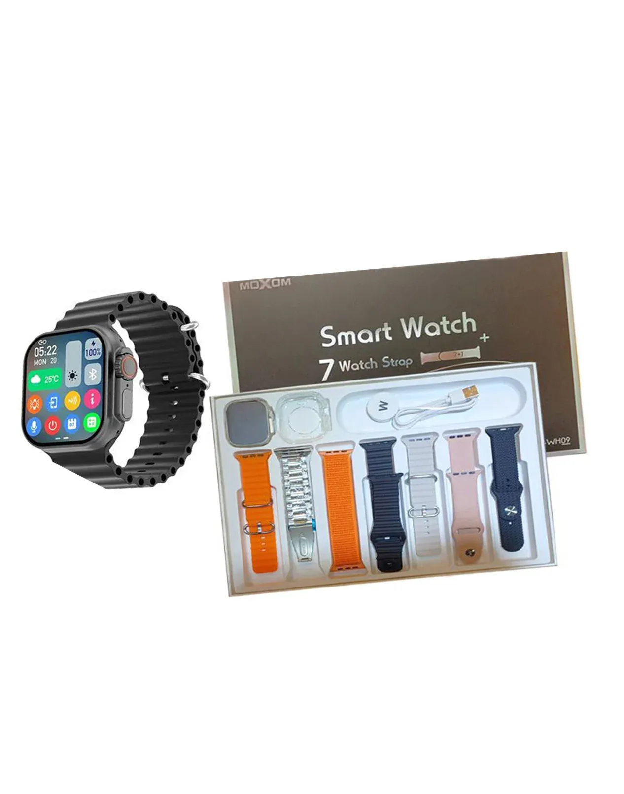 Moxom MX-WH09 Smart Watch With 7 Watch Strap (Brand New)