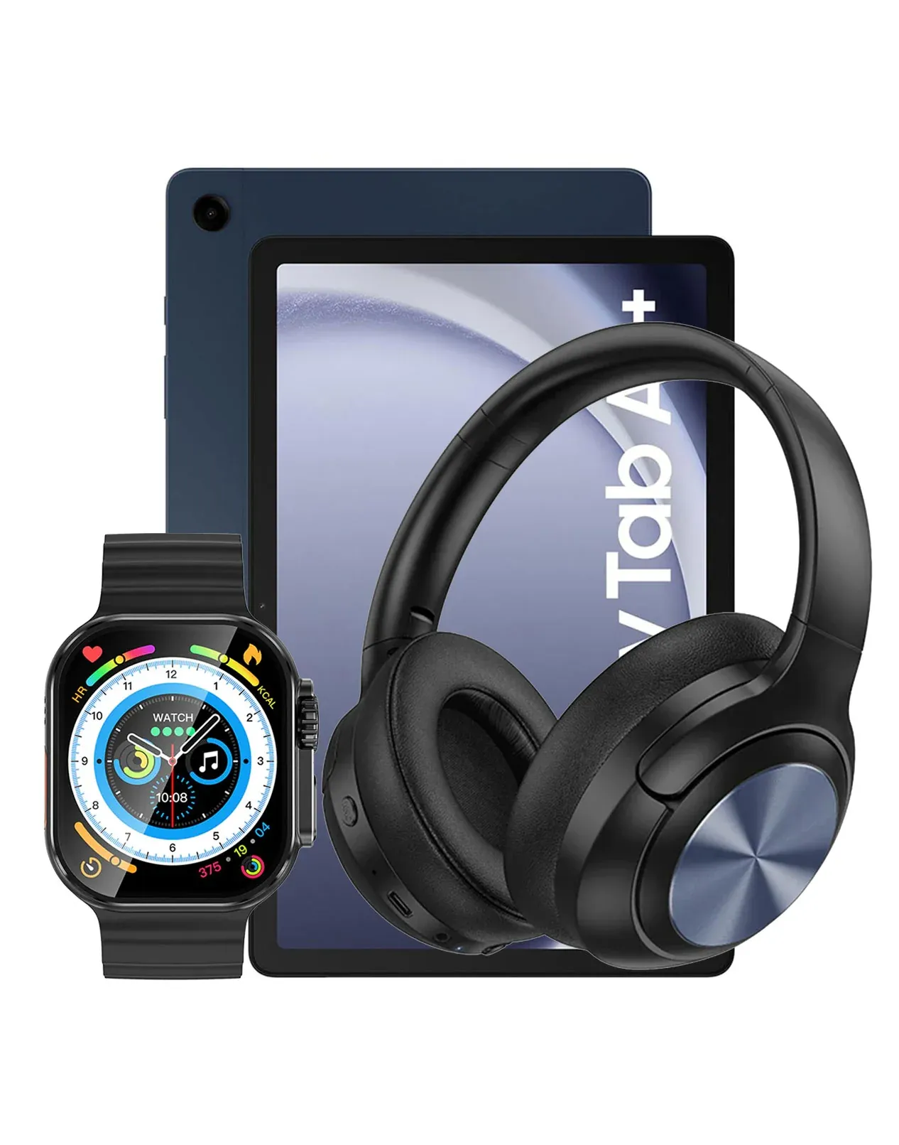 Samsung Galaxy Tab A9+ 11-inch 4GB 64GB Wifi Only (Brand New) + Smart Watch (Y23 Ultra) + Headset (W54) (Bundle Deal)