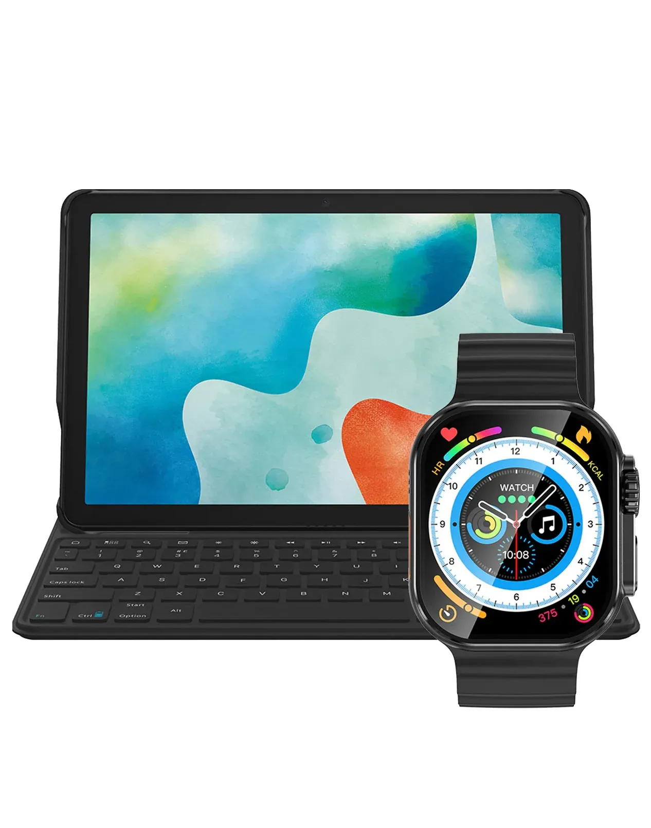 TCL Nxtpaper TAB 10S 10-inch 4GB 64GB Wifi Only With Keyboard Smart Tablet (Brand New) + Smart Watch (Y23 Ultra) (Bundle Deal)