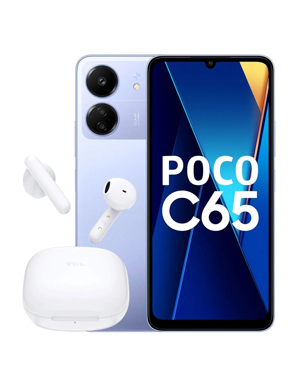 Xiaomi Poco C65 6GB 128GB 4G Dual Sim Smart Phone (Brand New) + TCL Earbuds S150 (Brand New) (Bundle Deal)