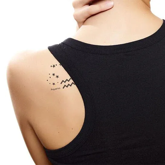 Aquarius Astrological Tattoo