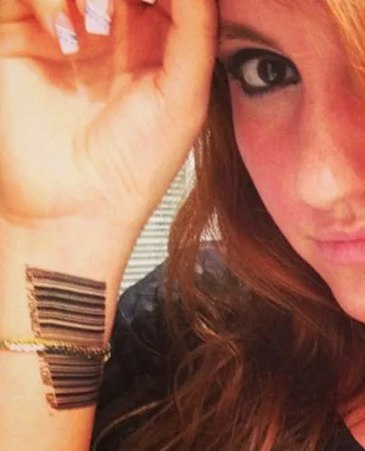 Bar Code Be Yourself Don’t Conform Tattoo