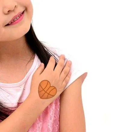 Basketball Heart Tattoo