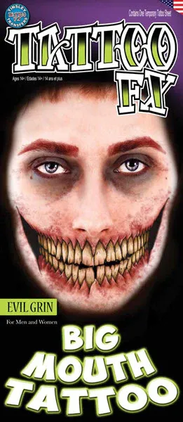 Big Mouth – Evil Grin Tattoos (2 Tattoos)