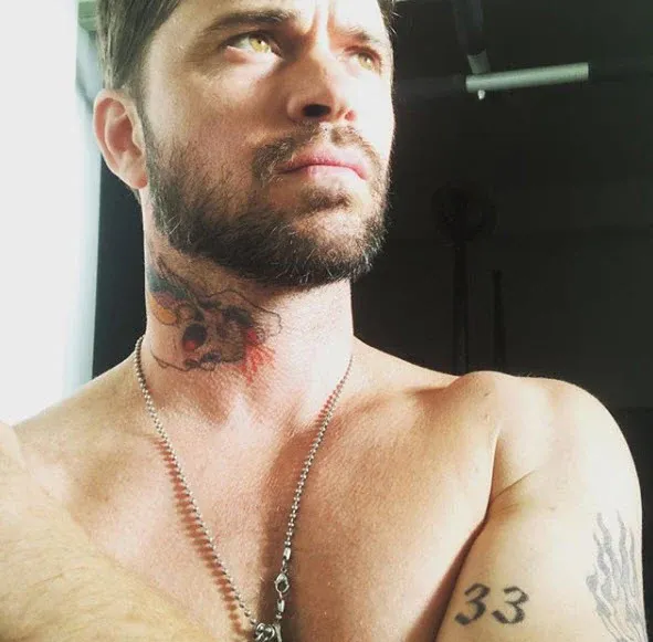 Biker Winged Skull Tattoo