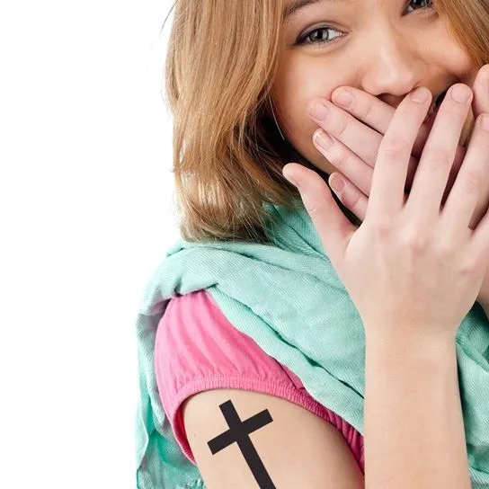 Big Black Cross Tattoo