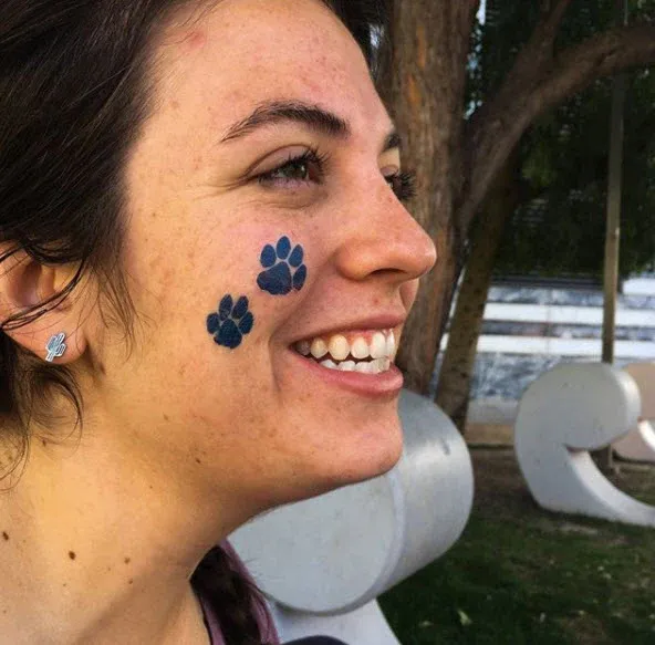 2 Blue Paws Tattoos