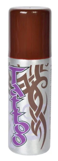 Brown Temporary Tattoo Spray + 3 Stencils