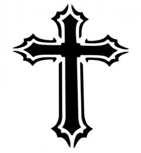 Cross Stencil For Tattoo Spray