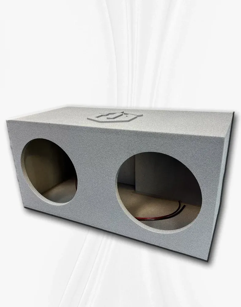 TechCrazy 12-inch Dual Custom/Ported Subwoofer Box For Zeroflex TKO and Trex Subwoofer Series