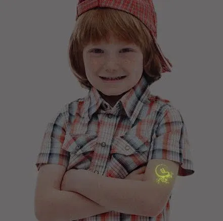 Velociraptor – Glow Tattoo