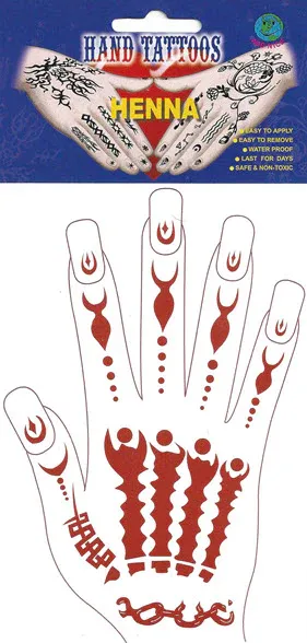 Jnoun Left Hand Henna Tattoo