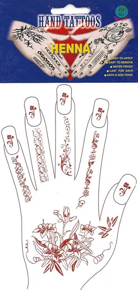 Hindu Right Hand Henna Tattoo