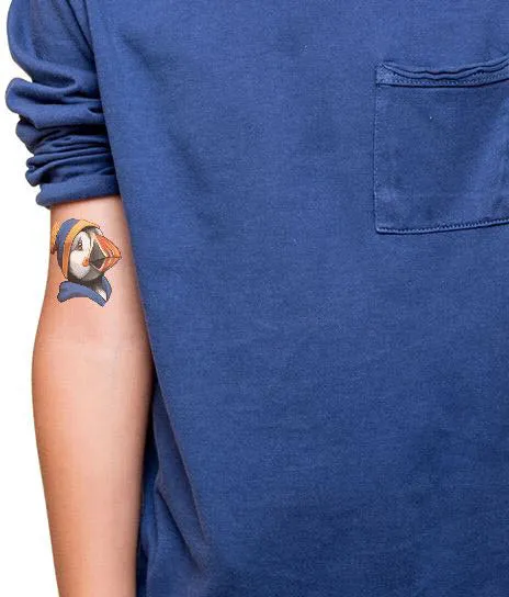 Hipster Puffin Tattoo