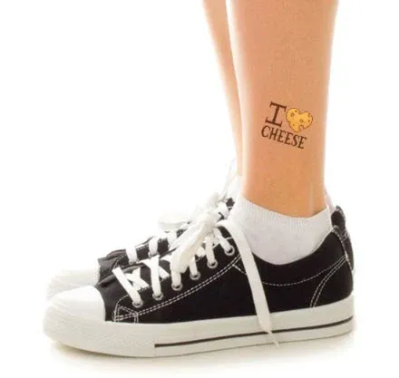 I Heart Cheese Tattoo