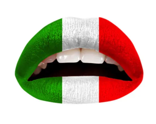 Italian Flag Violent Lips (3 Lip Tattoo Sets)