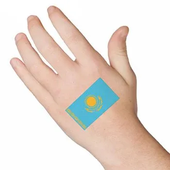 Kazakhstan Flag Tattoo