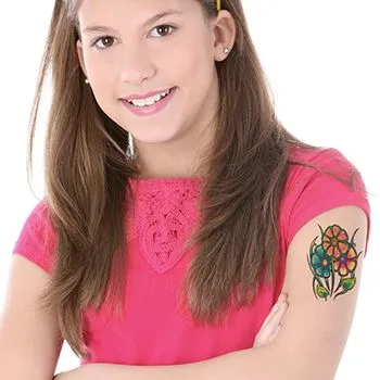 Love & Peace Flowers Tattoo