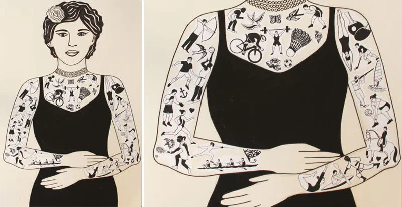 Weightlifting Volleyball Boxing – Lydia Leith (4 Tattoos)