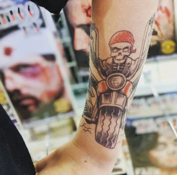 Biker Born To Ride Tattoo