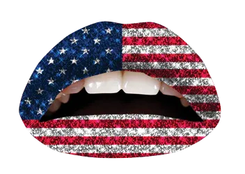 American Flag Glitteratti Violent Lips