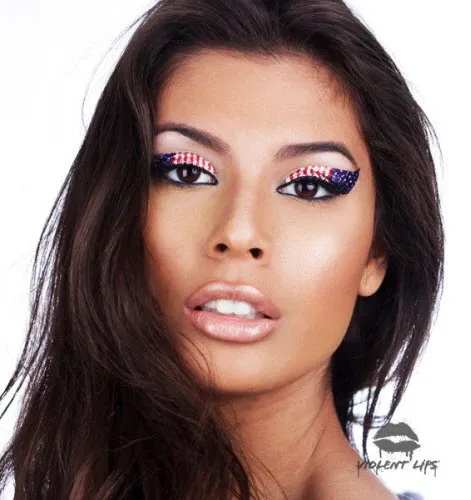 American Flag Glitteratti Violent Eyes (8 Eye Tattoos)