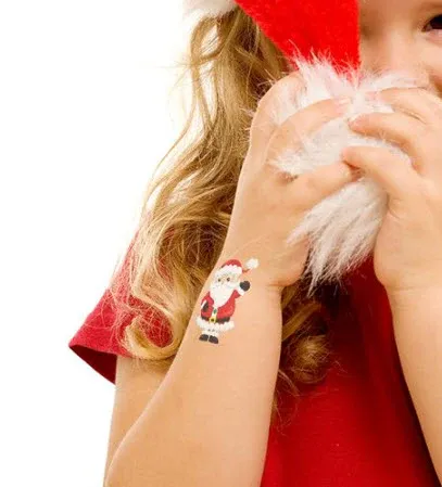 Waving Santa Tattoo