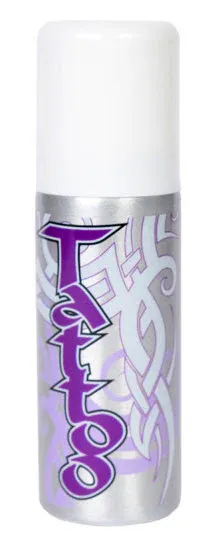 White Temporary Tattoo Spray + 3 Stencils