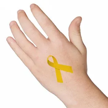 Yellow Ribbon Tattoo