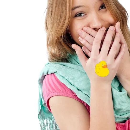 Yellow Rubber Duck Tattoo